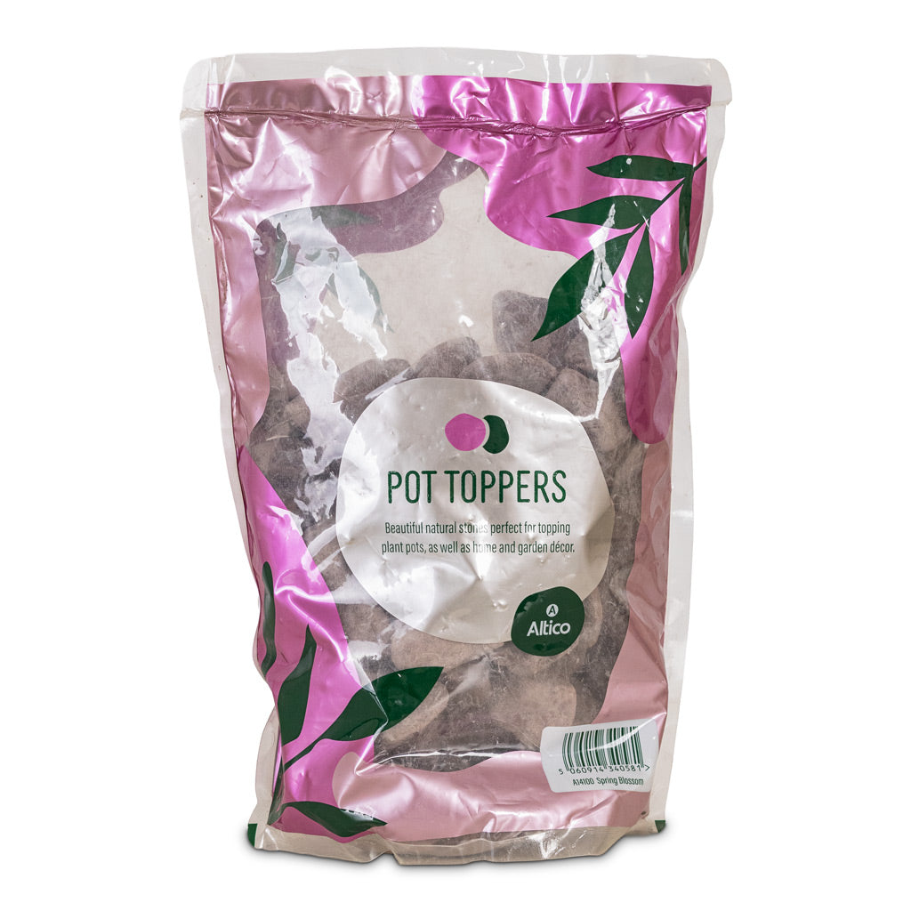 Stone Pot Topper Pouch Spring Blossom Premium Decorative Stones
