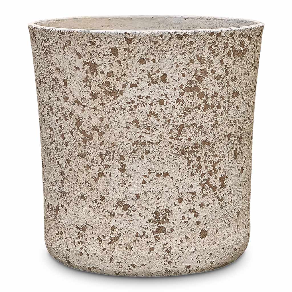 Sudetes Cylinder Planter Rustic Beige 37x37cm