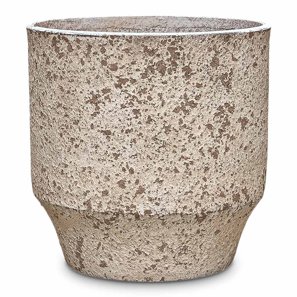 Sudetes Tube Planter Rustic Beige 35x35cm
