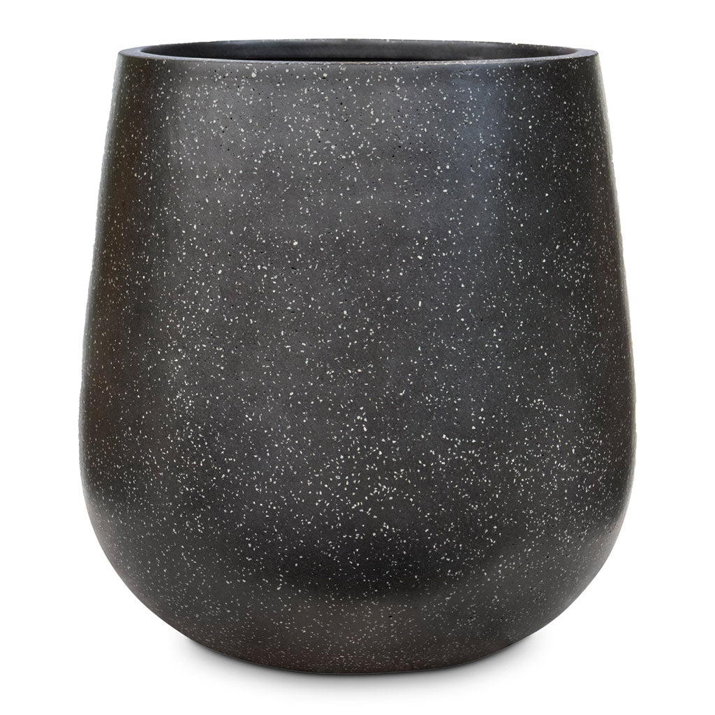 Terrazzo Balloon Planter - Black Medium