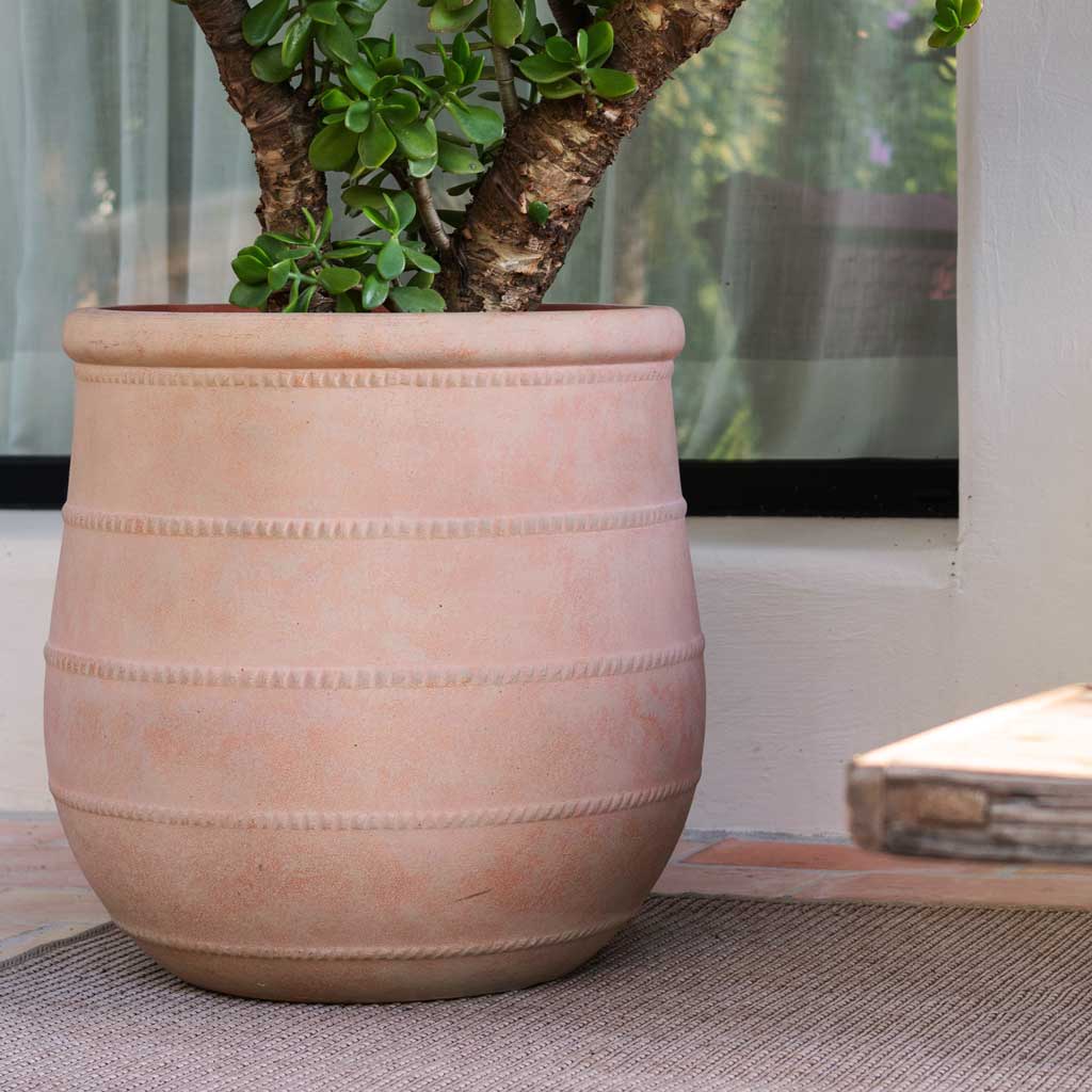 Treasure Nika Planter - Brick Orange Close Up