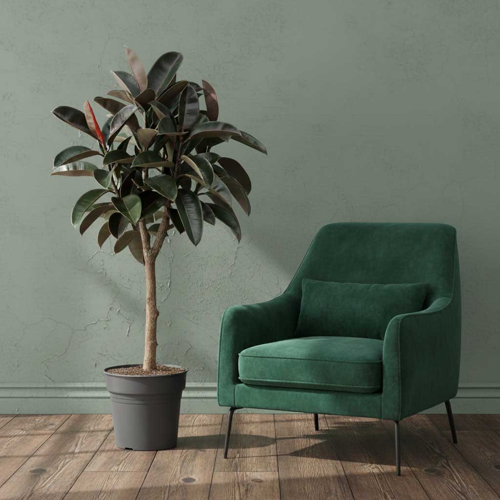 Ficus Elastica Abidjan Large 130cm