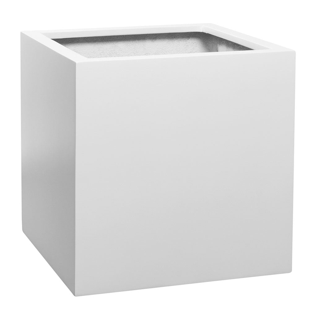 Block Essentials Planter - Matt White 50cm