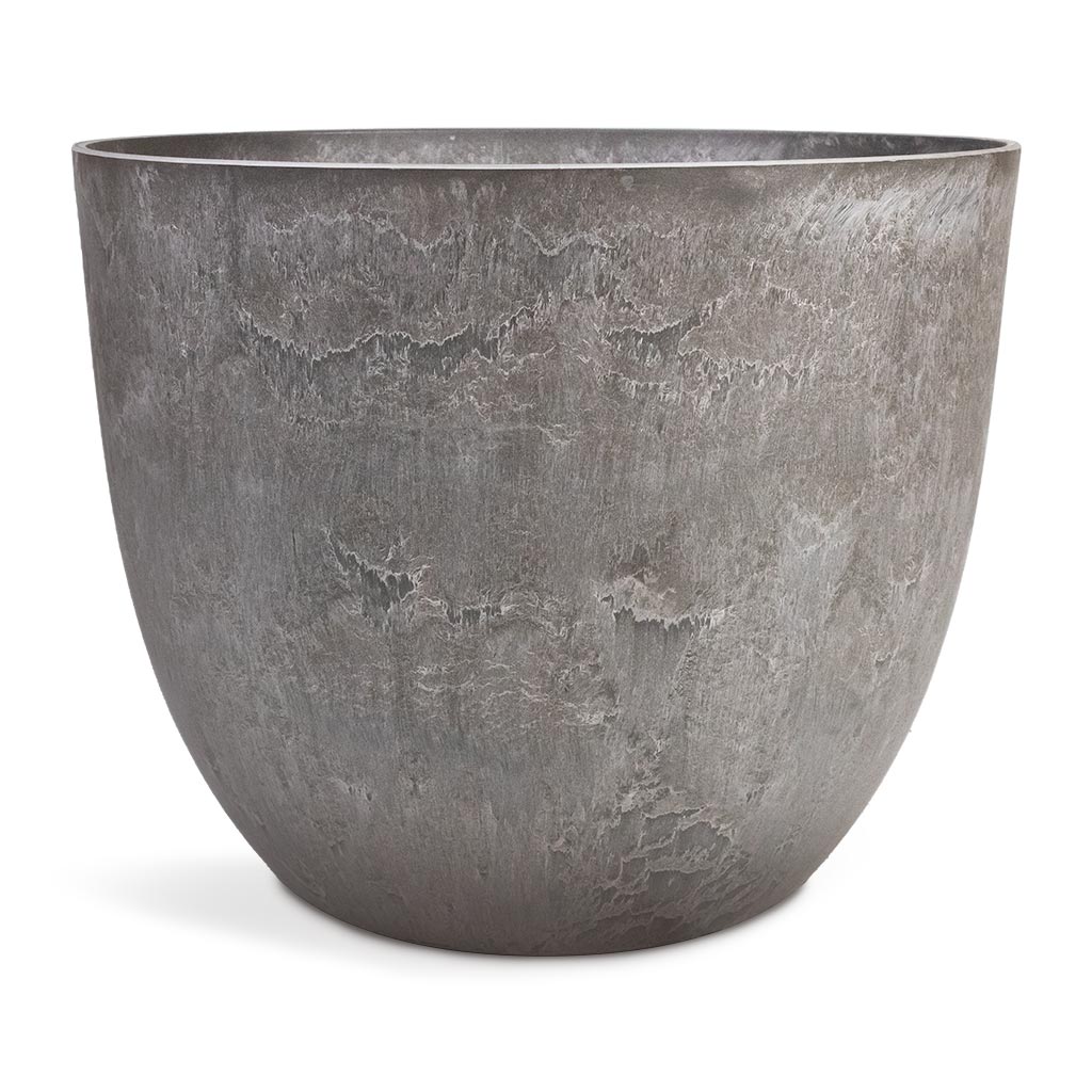 Bola Artstone Plant Pot - Grey -
