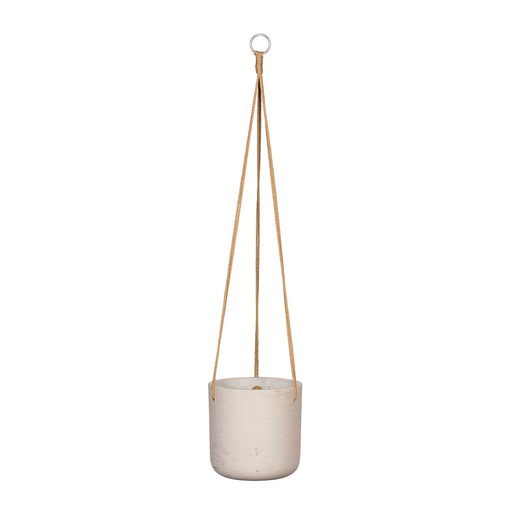 Charlie Hanging Plant Pot - Grey Washed - Large