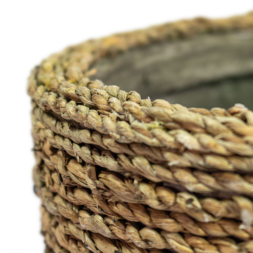 Cody Plant Pot Straw Grass Close-Up