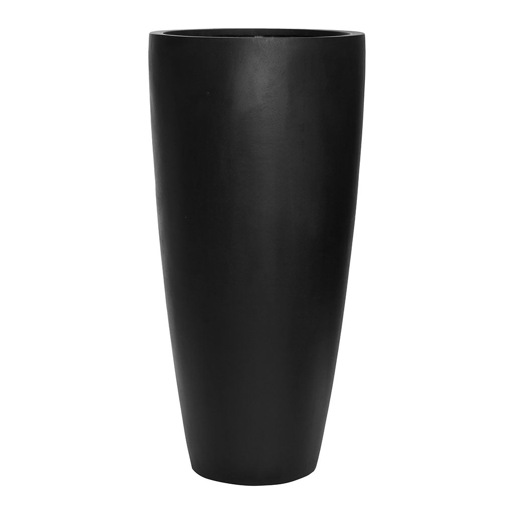 Dax Natural Tall Planter - Black
