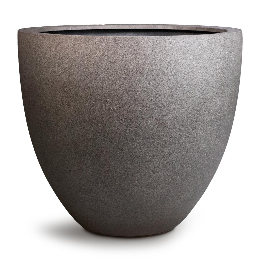 Grigio Egg Pot Plant Pot Natural Concrete - 60 x 54cm