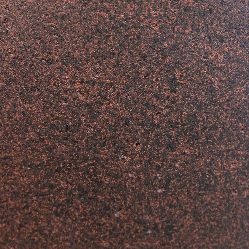 Grigio Cube Planter - Rusty Iron Concrete Swatch