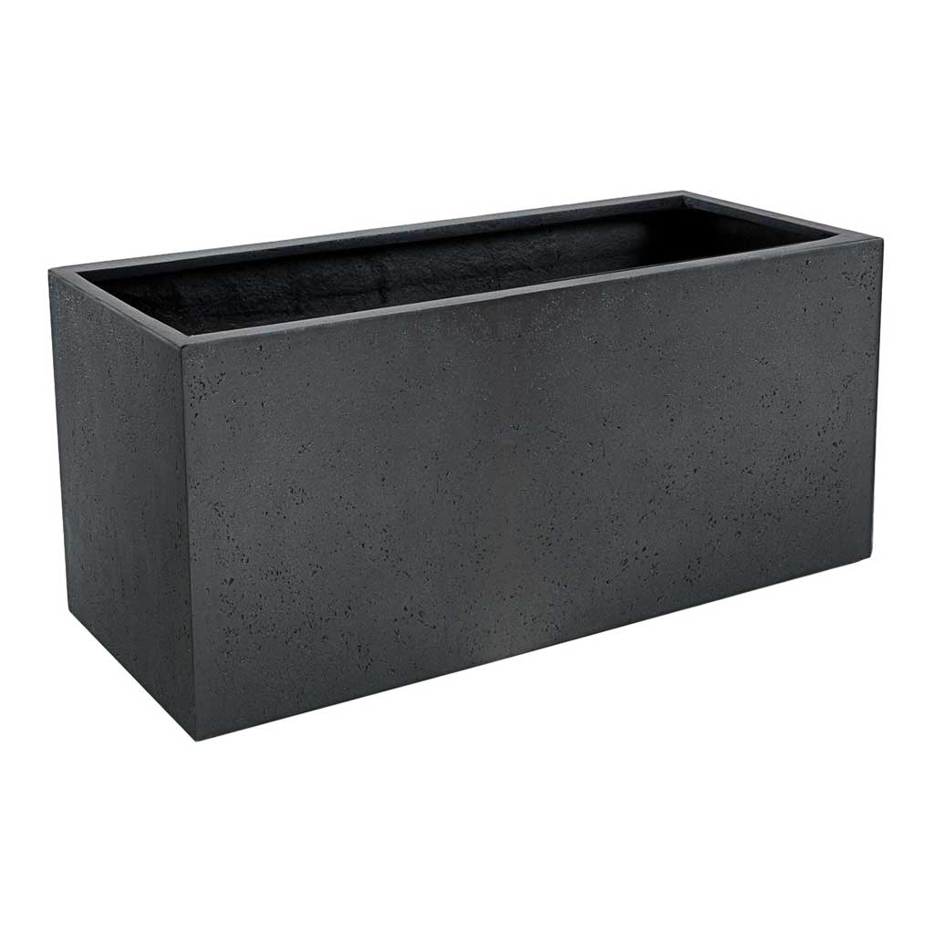 Grigio Trough Planter - Anthracite Concrete