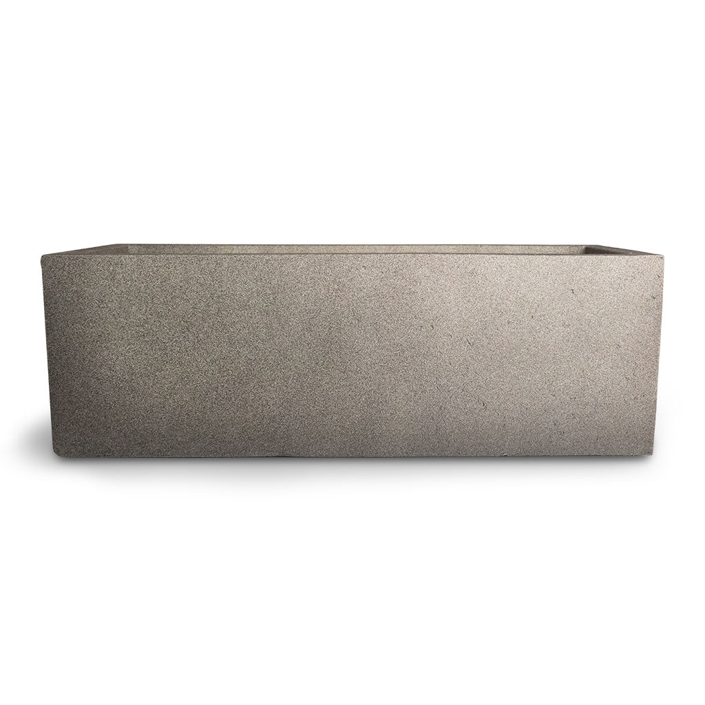 Grigio Trough Planter - Natural Concrete Straight
