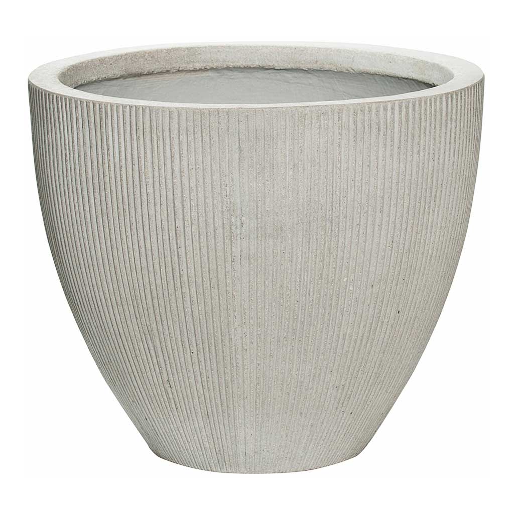 Jesslyn Plant Pot - Ridged Cement