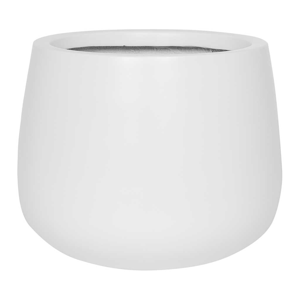 Kevan Plant Pot - Matt White 25 x 21cm