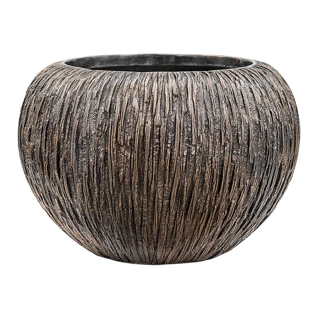 Luxe Lite Waterfall Globe Planter Bronze