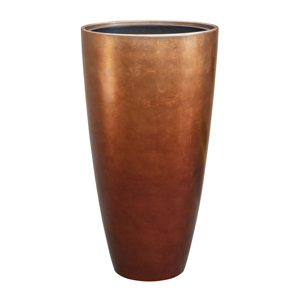 Metallic Partner Planter - Matt Copper 75cm