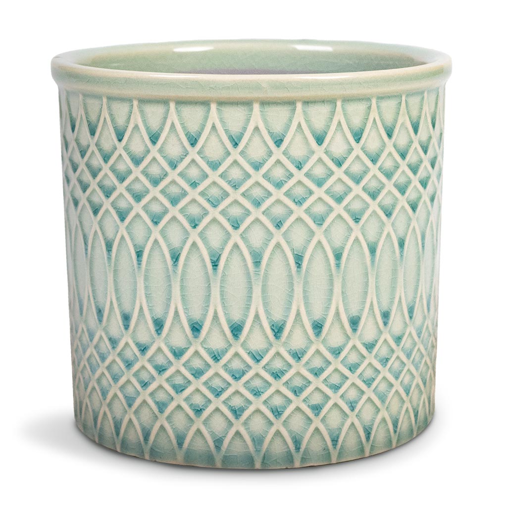 Morocco Plant Pot - Jade Green Celadon