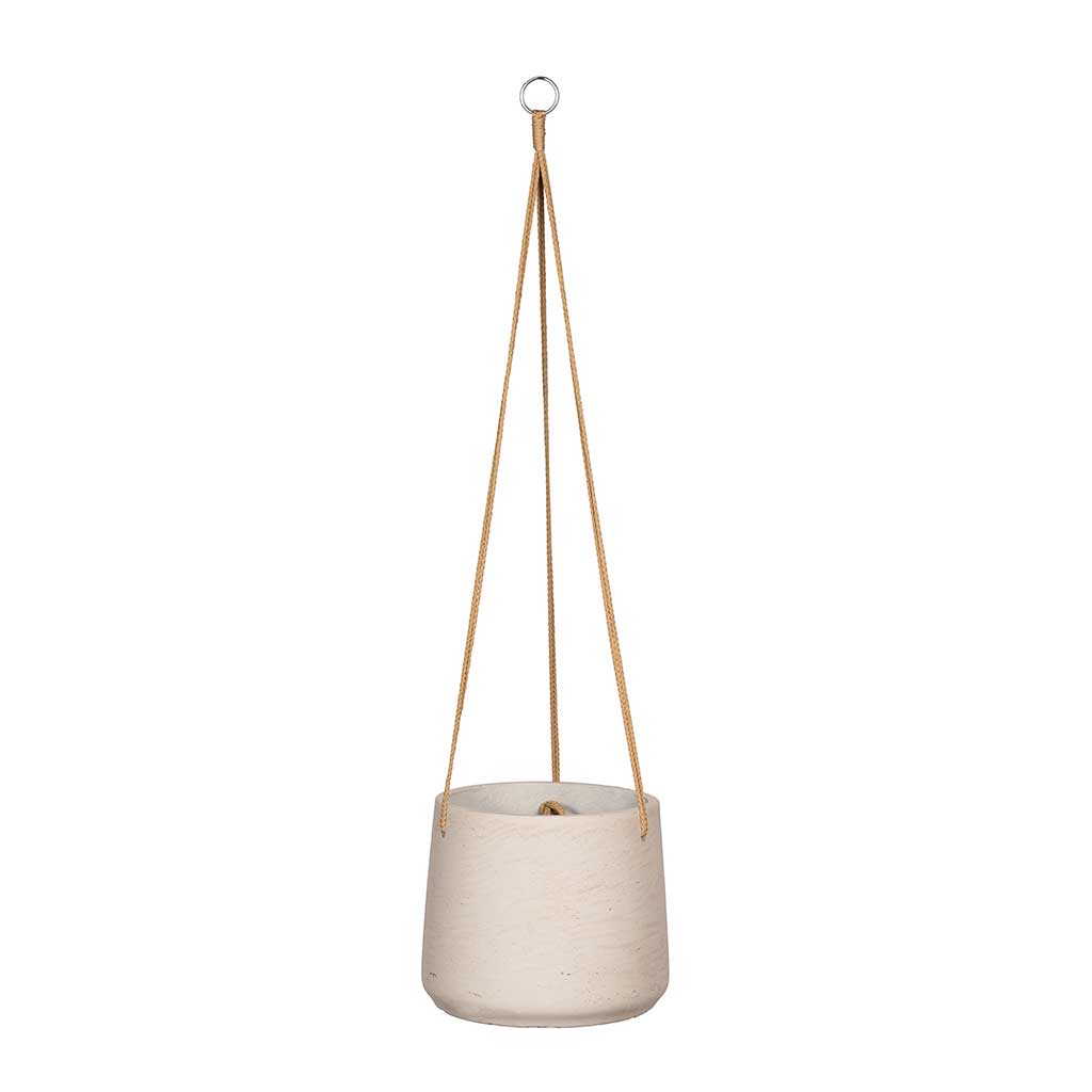 Patt Hanging Plant Pot - Grey Washed - Large