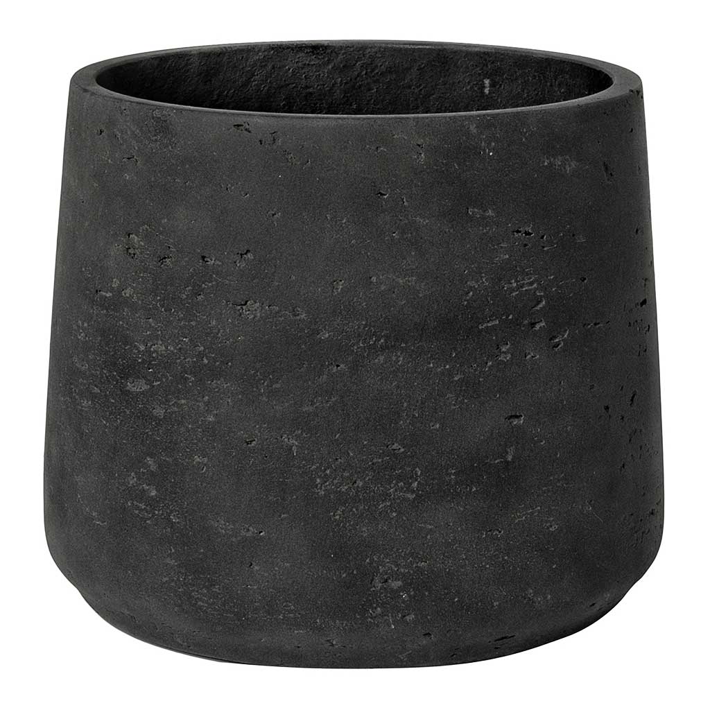 Patt Plant Pot - Black Washed L
