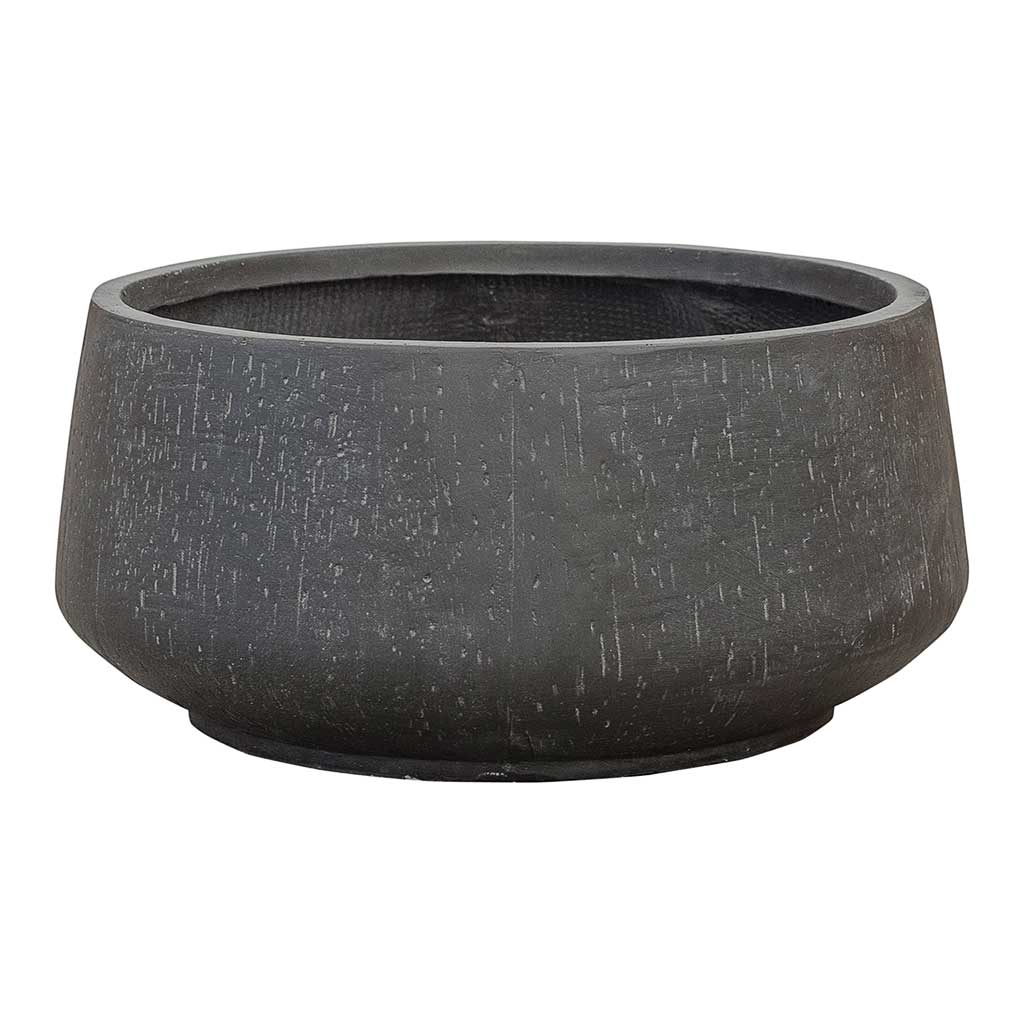 Raindrop Bowl Planter - Anthracite 55cm