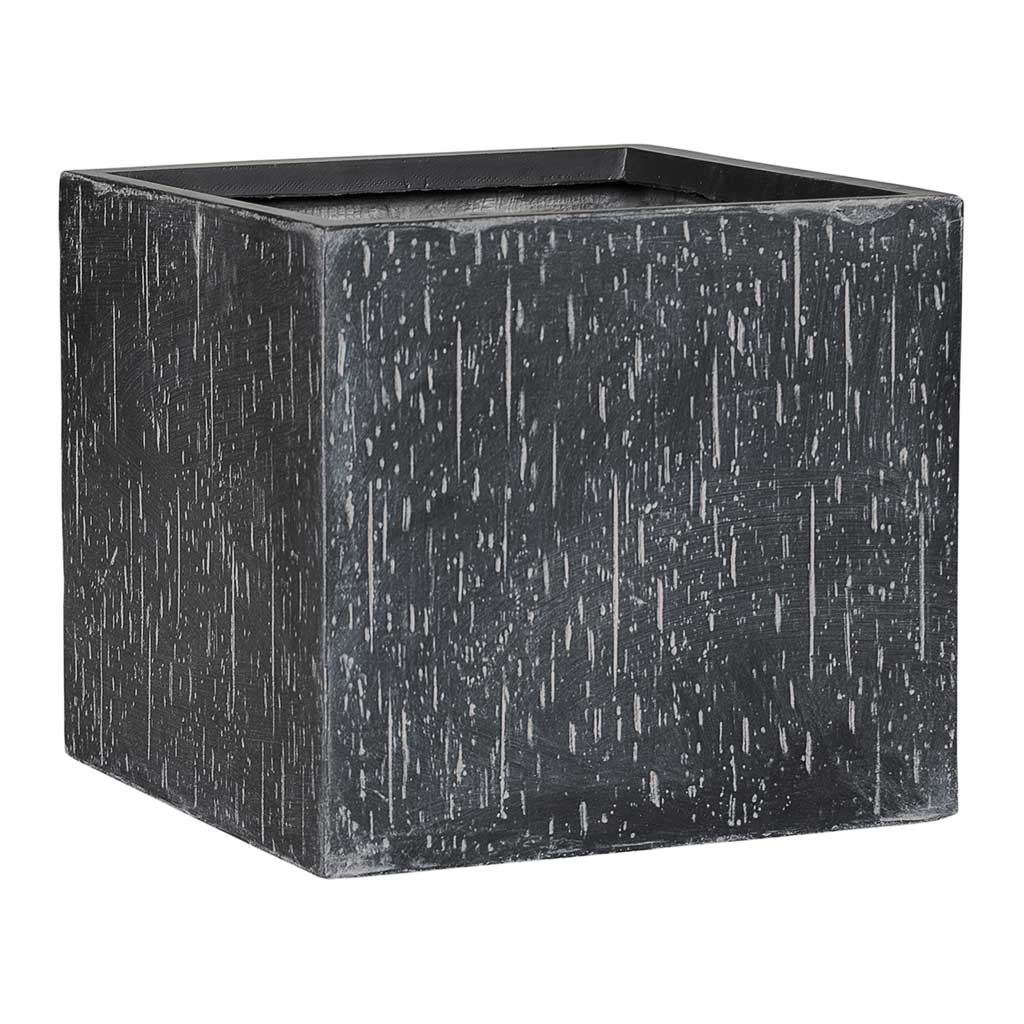 Raindrop Cube Planter Anthracite