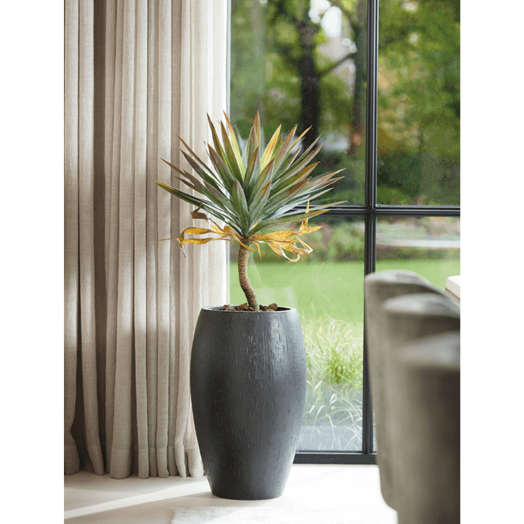 Raindrop Tall Balloon Planter - Anthracite In Window