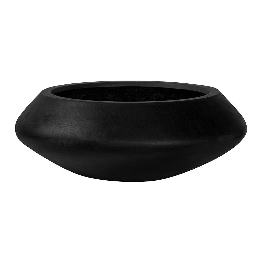Tara Natural Planter - Black