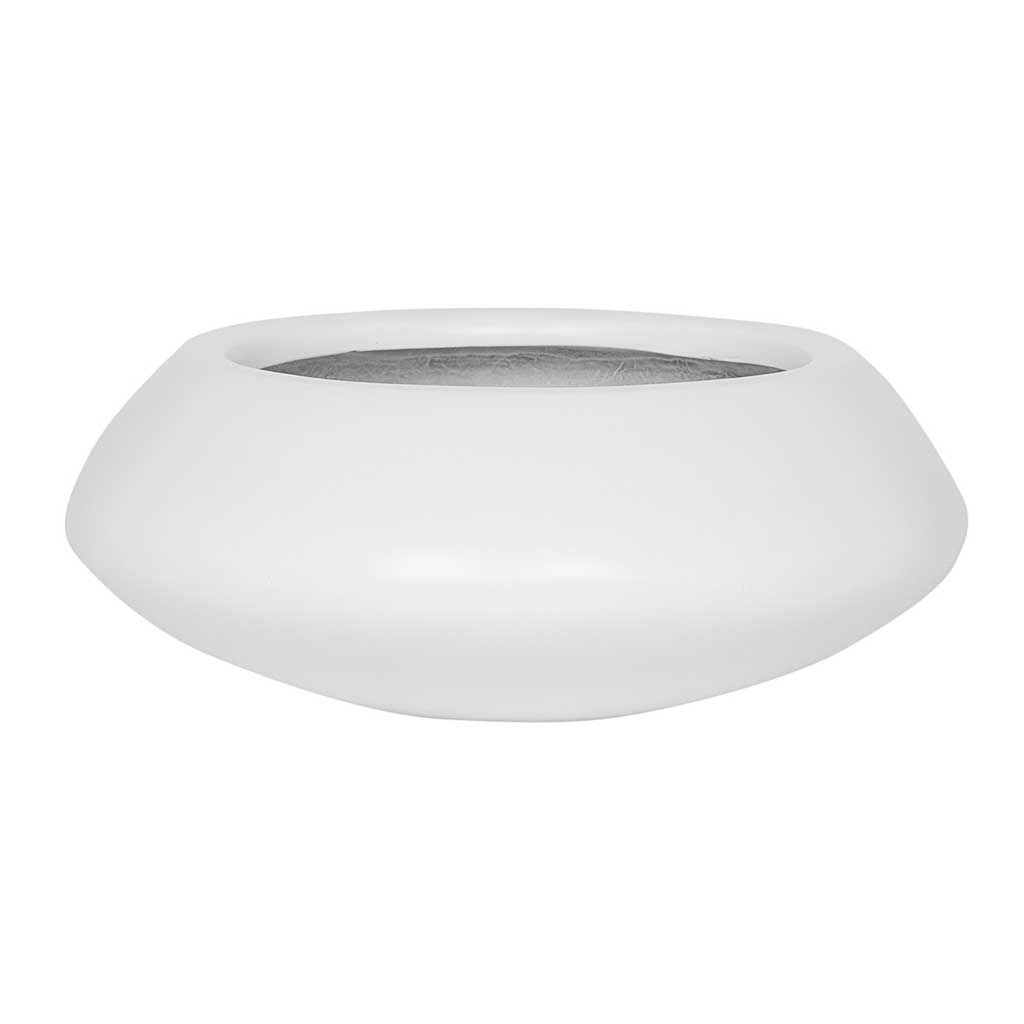 Tara Plant Bowl - Matt White - Small