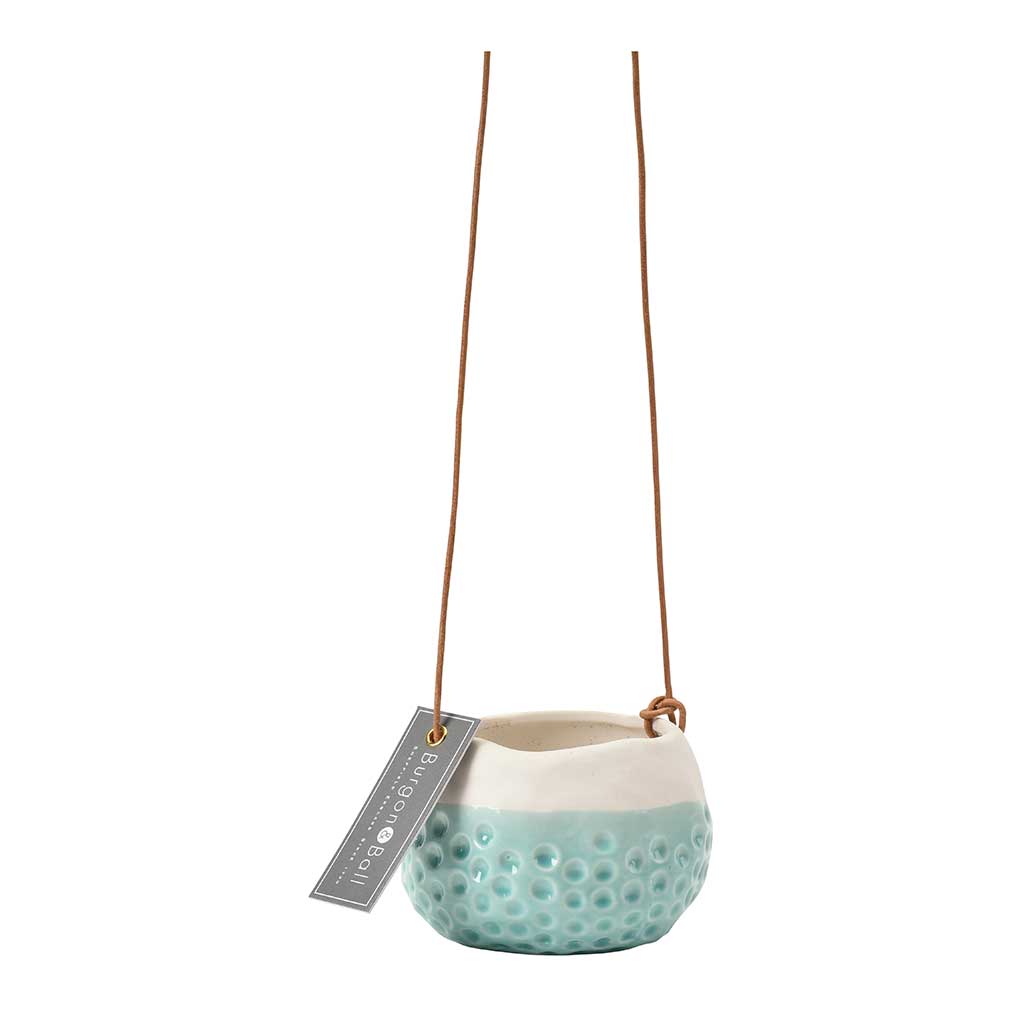 Baby Dotty Hanging Indoor Pot - Turquoise