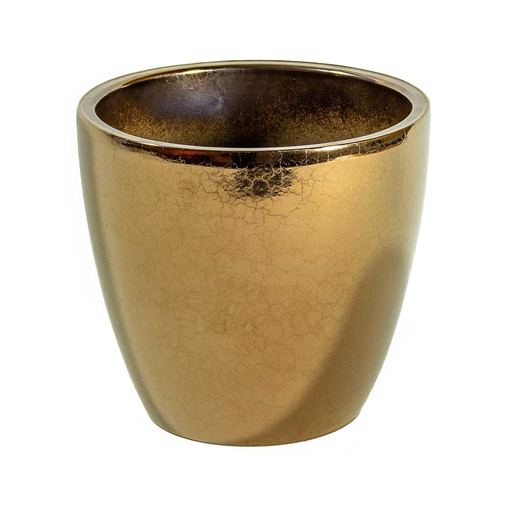 Sven Gold Plant Pot Medium
