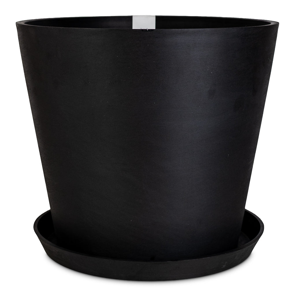 Amsterdam Bucket Planter Slate 40x35cm With Saucer