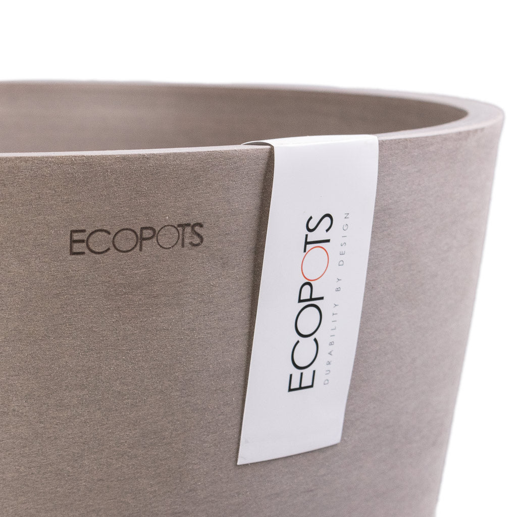 Amsterdam Bucket Planter Taupe Close Up