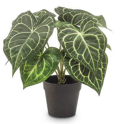 Anthurium Bush Potted 23cm Artificial