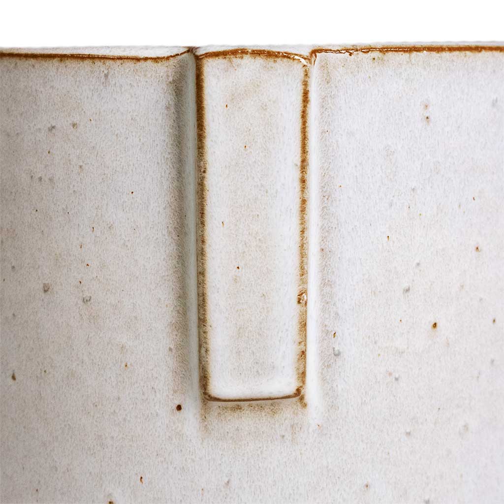 Aries Handles Plant Pot - White Close Up