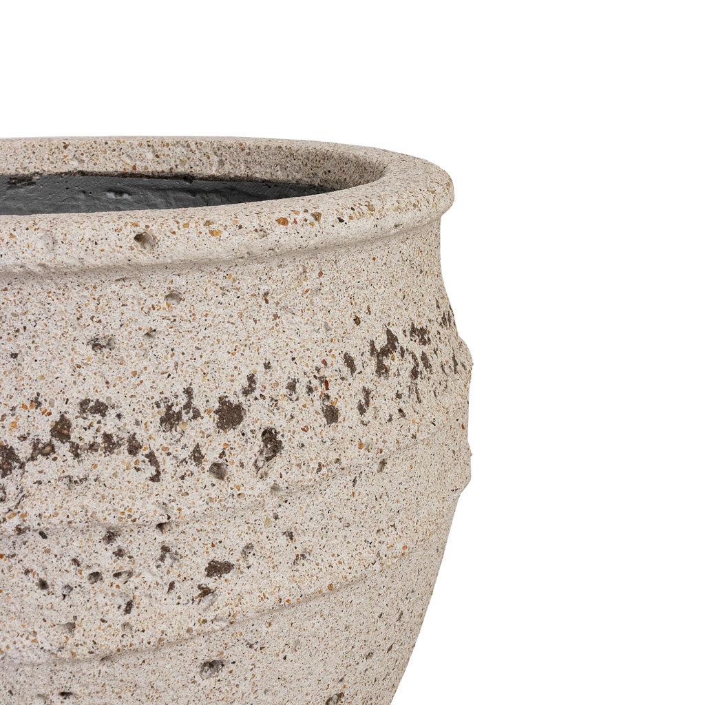 Athena Mediterranean Planter - Chalk White Rim