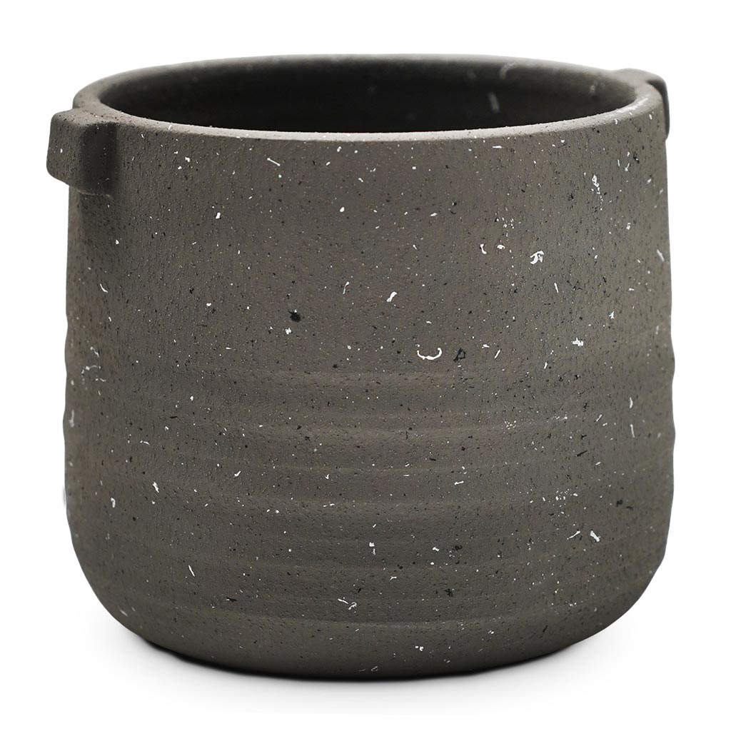 Aurora Terrazzo Handle Plant Pot - Slate