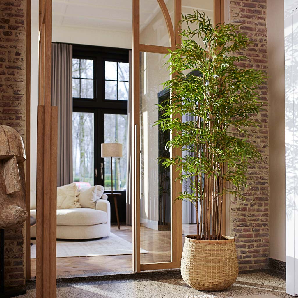 Bamboo Japanese Multi Artificial In Basket