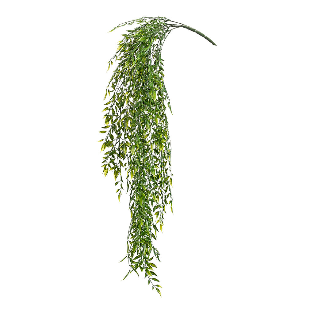 Bamboo Mix Hanging Bush Artificial - UV Resistant - 80cm