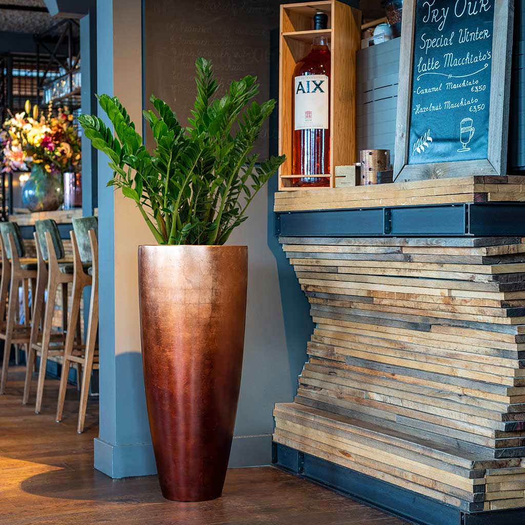 Metallic Partner Planter - Matt Copper