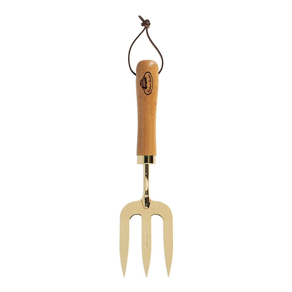 Beech Wood Fork Gold Plated 
Stainless Steel
