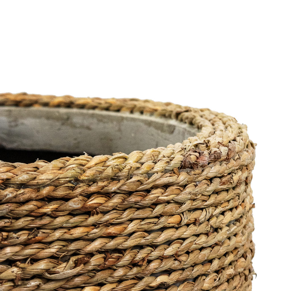 Ben Plant Pot - Straw Grass Rim