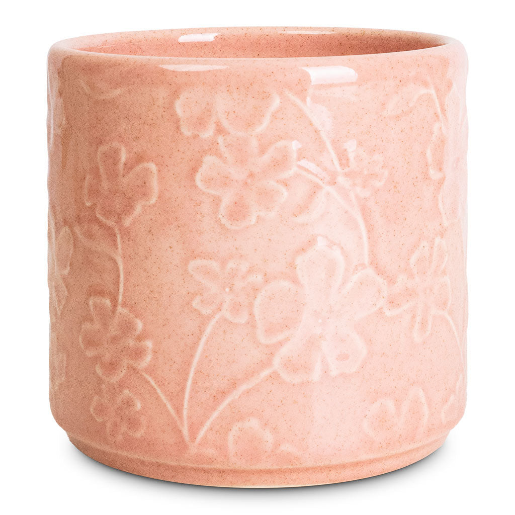 Betsy Pot Floral Pink - 13.5x12cm