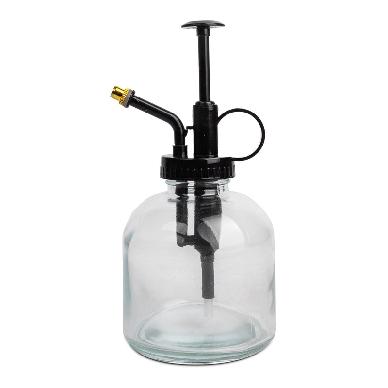 Transparent Glass Black Top Houseplant Mister Atomiser | Hortology ...
