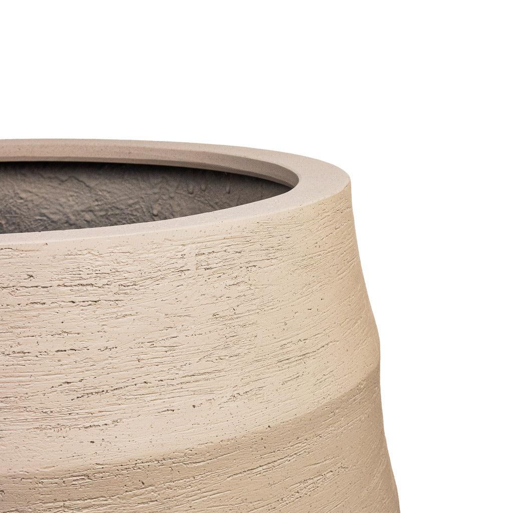Bordo Tall Balloon Planter - Sand Rim