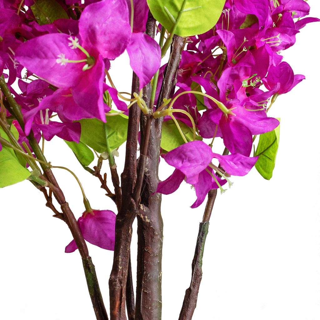 Bougainvillea Tree Purple Artificial - 145cm In Leon Pot Granite - 28x24cm