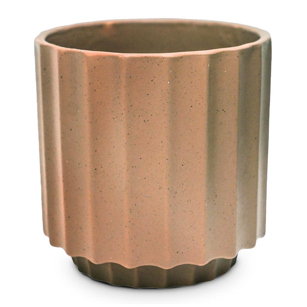 Bourton Scalloped Plant Pot - Clay