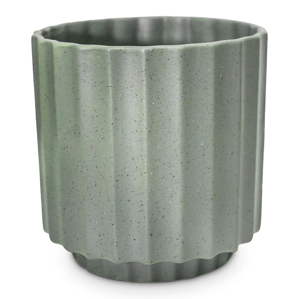 Bourton Scalloped Plant Pot - Sage