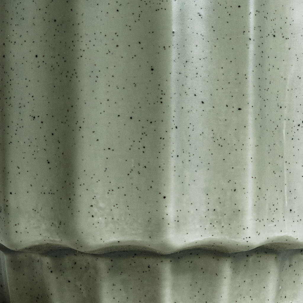 Bourton Scalloped Plant Pot - Sage