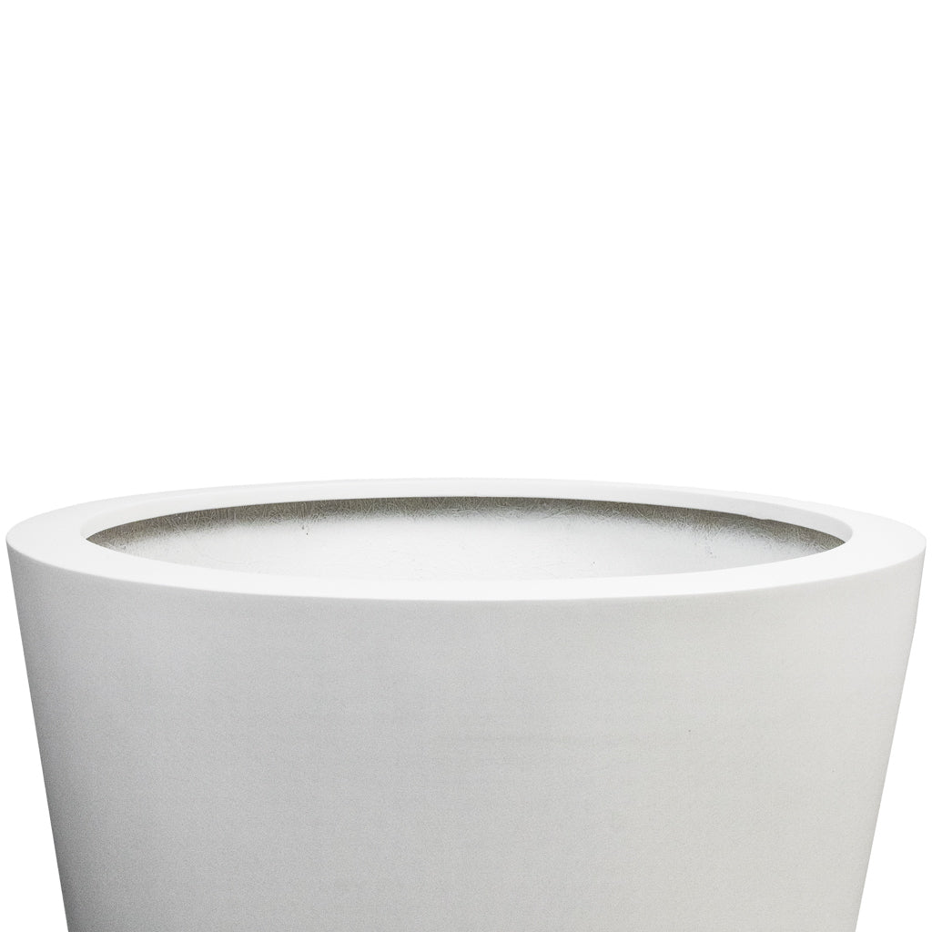 Bucket Essentials Planter - Matt White Opening