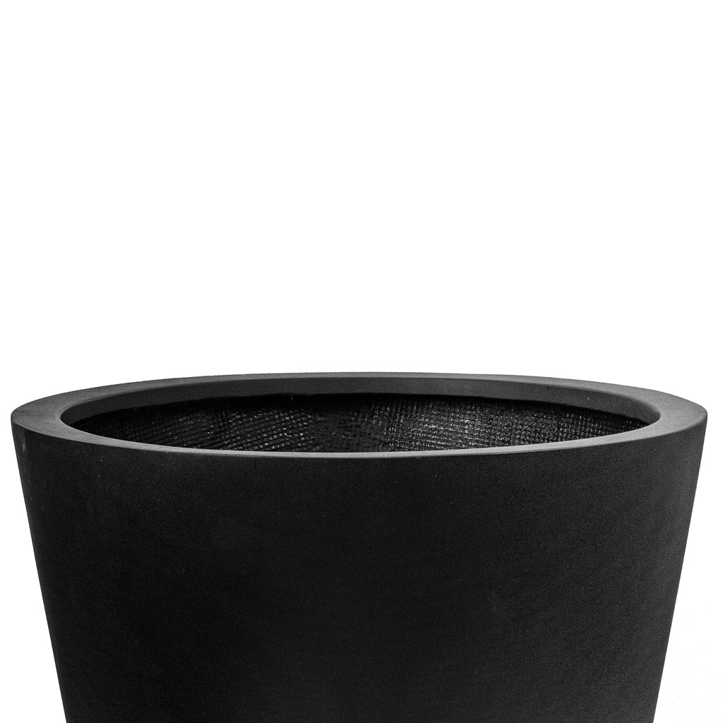 Bucket Natural Planter - Black Opening