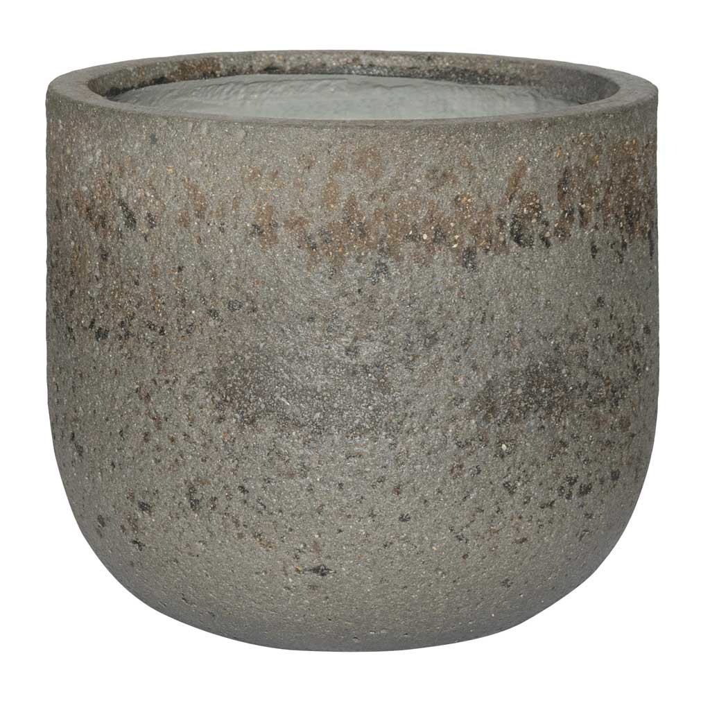 Cement &amp; Stone Cody Plant Pot - Granite Grey